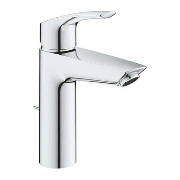 grohe eurosmart wastafelmengkraan m size metalen hendel silkmove starlight ecojoy temperatuurbegrenzer chroom sw646817