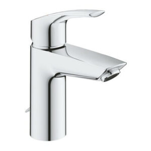 GROHE Eurosmart wastafelmengkraan SSize metalen hendel SilkMove StarLight EcoJoy verzonken ketting FastFixation chroom 33188003