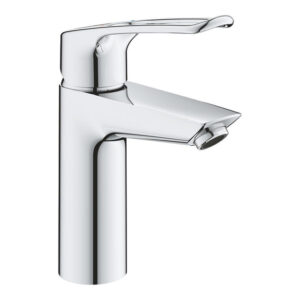 GROHE Eurosmart waterbesparende opbouw wastafelmengkraan M-size met metalen open hendel chroom 23981003