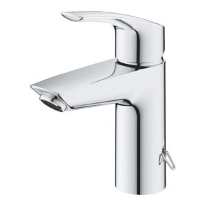 grohe eurosmart waterbesparende wastafelkraan s size met ketting chroom sw654757