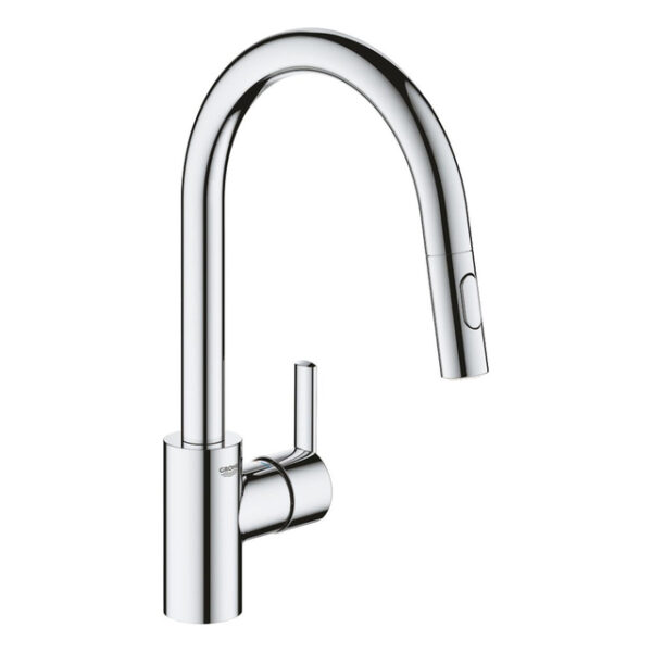 grohe feel keukenkraan hoog uittrekbare uitloop 2 straalsoorten chroom sw706626