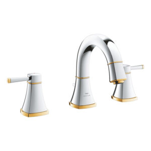 Grohe Grandera 3-gats wastafelmengkraan m/waste chroom/goud 20624ig0