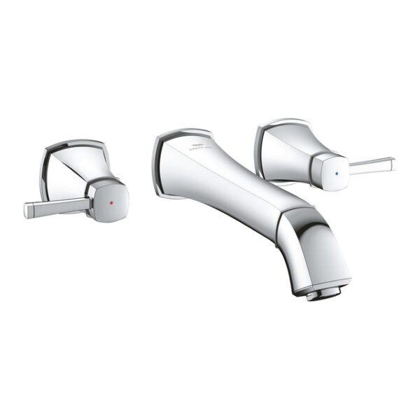 Grohe Grandera 3-gats wastafelmengkraan wand 234mm chroom 20623000