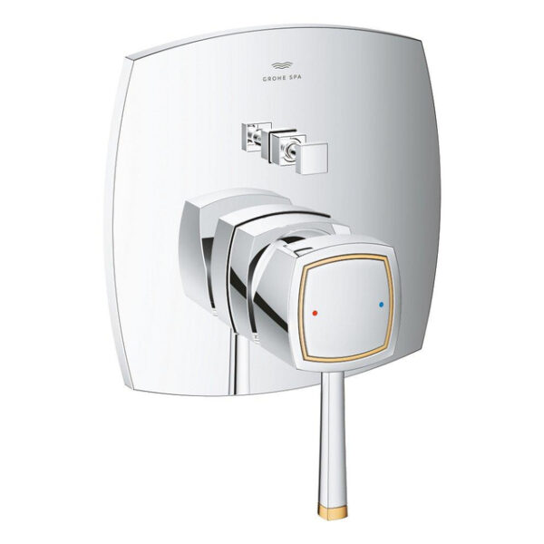 Grohe Grandera bad afdekset met 2-weg omstelling chroom/goud 24260ig0