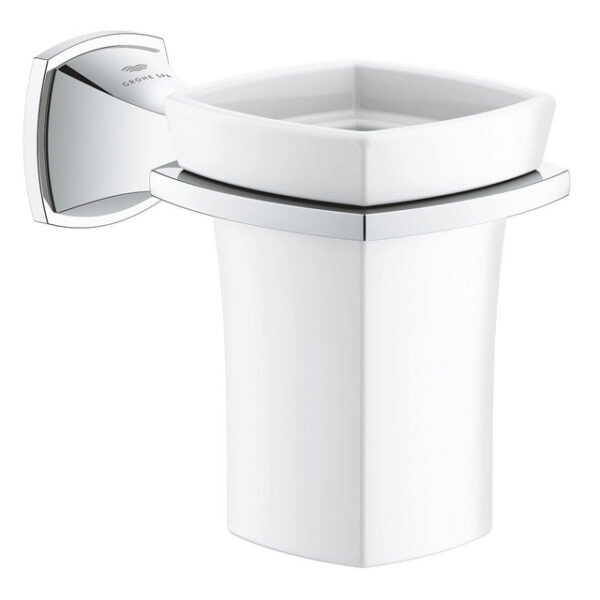 Grohe Grandera houder met glas chroom 40909000