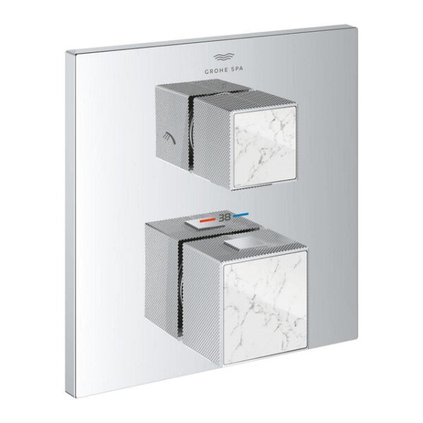 Grohe Grohtherm cube afdekset thermostaat m/omstel white attica 24429000