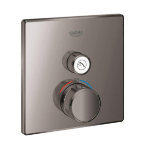 Grohe Grohtherm SmartControl Inbouwthermostaat - 2 knoppen - vierkant - hard graphite 29123A00