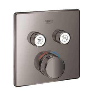 Grohe Grohtherm SmartControl Inbouwthermostaat - 3 knoppen - vierkant - hard graphite 29124A00