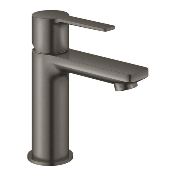 GROHE Lineare New waterbesparende wastafelkraan XS-size met temperatuur begrenzer en klikwaste brushed hard graphite 23791AL1