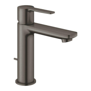 grohe lineare waterbesparende wastafelkraan s size met waste brushed hard graphite sw444490