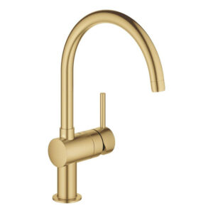 GROHE Minta Keukenkraan - hoog - draaibare ronde uitloop - geborsteld cool sunrise (goud) 32917GN0