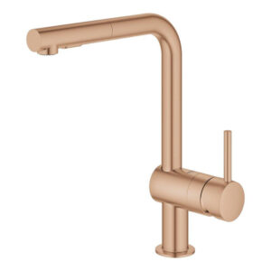 GROHE Minta Keukenkraan - hoog - uittrekbare l uitloop - 2 straalsoorten - warm sunset glans 30274DA0