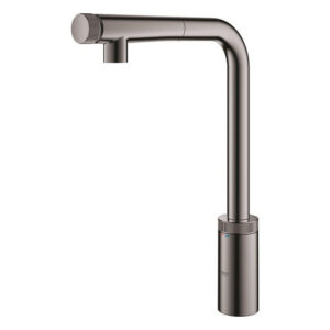 GROHE Minta Keukenkraan - uittrekbare l uitloop - hard graphite glans 31613A00