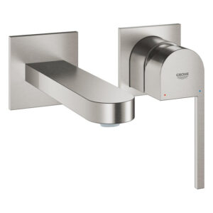 grohe plus waterbesparende afbouwdeel voor wandkraan m size met sprong 14.7cm supersteel sw444519