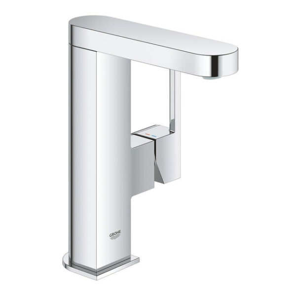 grohe plus waterbesparende wastafelkraan m size met gladdy body en push open waste chroom sw296762