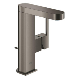 GROHE Plus waterbesparende wastafelkraan m-size met waste brushed hard graphite 23871AL3