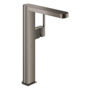 grohe plus waterbesparende wastafelkraan xl size m. gladde body brushed hard graphite sw444524