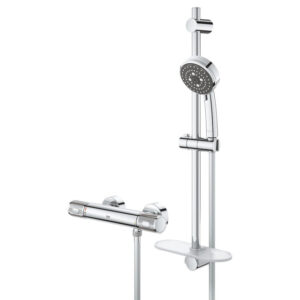 GROHE Precision Feel thermostatische douchemengkraan met glijstangset Chroom 34791000