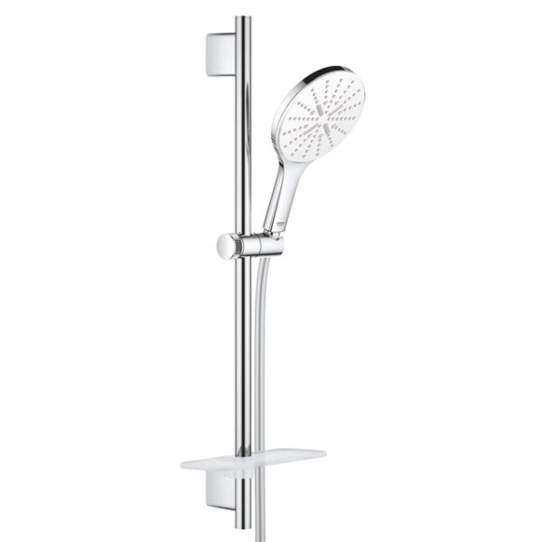 GROHE QuickFix Vitalio glijstangset met zeepschaal en 3 standen ronde handdouche chroom 26598000