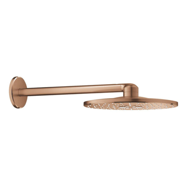 GROHE Rainshower SmartActive 310 hoofddouche 31cm rond met wandmontage en 2 straalsoorten brushed warm sunset 26475DL0