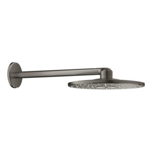 grohe rainshower smartactive hoofddoucheset hoofddouche 310 smartactive rond wandmontage m. 2 straalsoorten brushed hard graphite sw484601