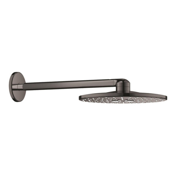 grohe rainshower smartactive hoofddoucheset hoofddouche 310 smartactive rond wandmontage m. 2 straalsoorten hard graphite sw484585