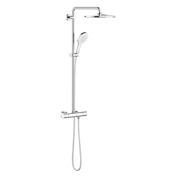 grohe rainshower smartactive regendoucheset opbouw hoofddouche 31cm handdouche rond moon white sw472412