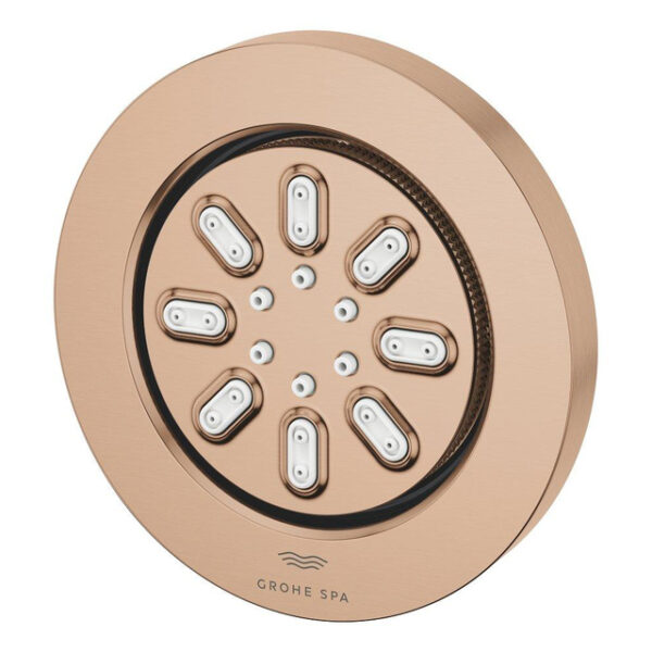 grohe rainshower zijdouche 2 straalsoorten 8.9x8.9cm rond brushed warm sunset sw706664