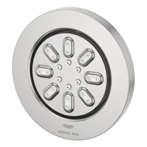 grohe rainshower zijdouche 2 straalsoorten 8.9x8.9cm rond supersteel sw706281