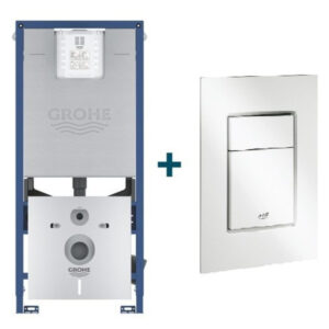 grohe rapid sl inbouwreservoir inclusief grohe skate cosmopolitan bedieningsplaat wit mat sw680029