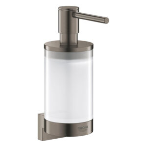 grohe selection wandhouder t.b.v. glas en zeepdispenser brushed hard graphite sw444152