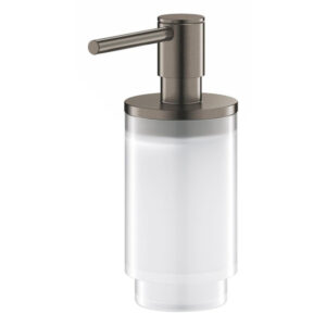 grohe selection zeepdispenser glas 130ml brushed hard graphite sw444089