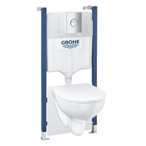 GROHE Solido Bau toiletset - Rapid SL inbouwreservoir - softclose zitting - bedieningsplaat chroom - glans Wit 39902000