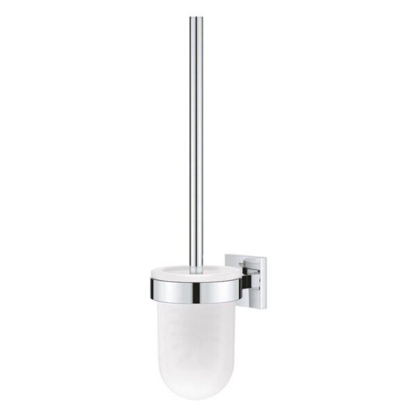 grohe start cube closetborstelgarnituur met mat glazen inzet wandmodel chroom sw878169