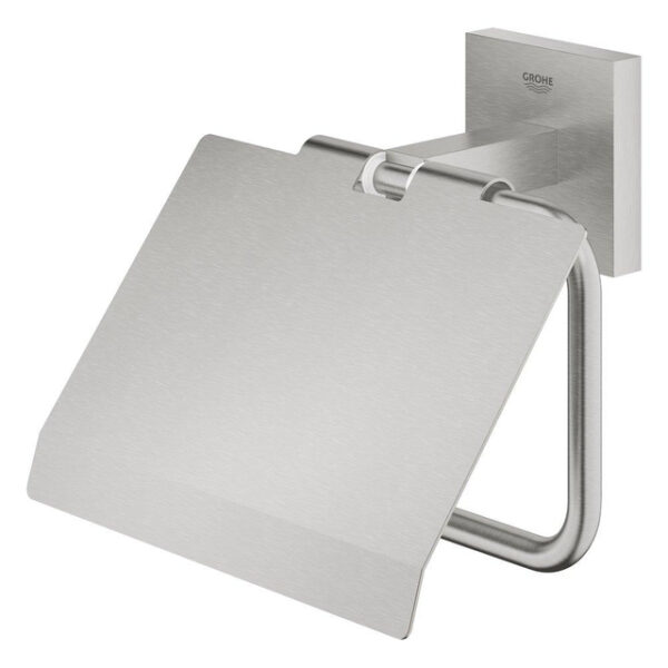 Grohe Start Cube closetrolhouder - met klep - supersteel 41102DC0