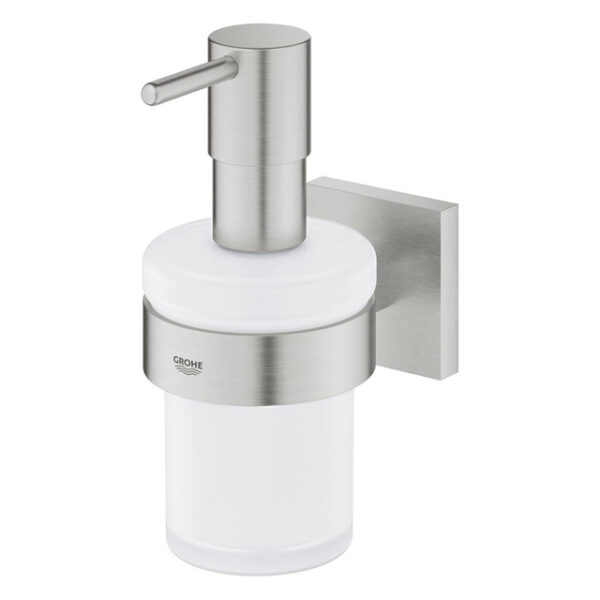 Grohe Start Cube zeepdispenser - met houder - 160ml - supersteel 41098DC0