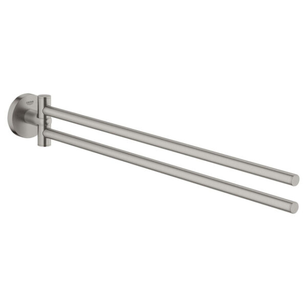 grohe start handdoekhouder 2 lids supersteel rvs look sw878356