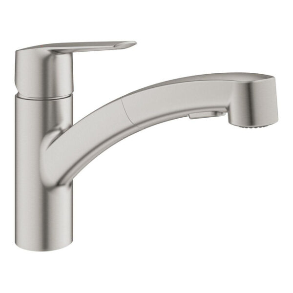 grohe start keukenkraan draaibare uittrekbare uitloop rvs geborsteld sw863205