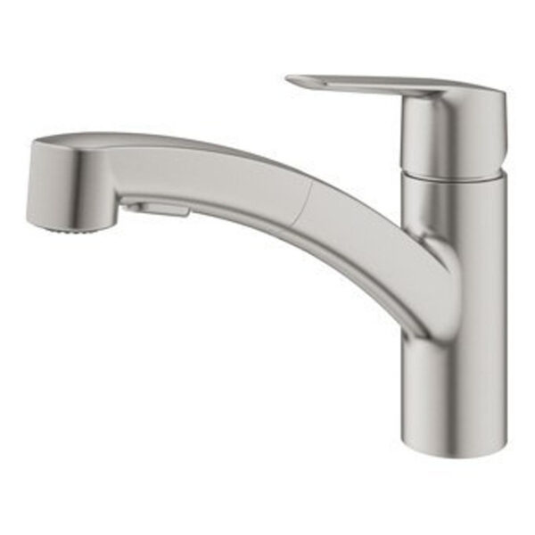 GROHE Start keukenmengkraan met handdouche Steel 30307DC1