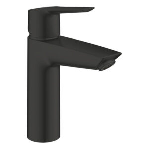 Grohe Start Wastafelkraan - 1-gats - m-size - push open - voorsprong 12.1cm - mat zwart 237462432