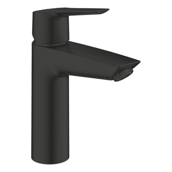 grohe start wastafelkraan 1 gats m size push open voorsprong 12.1cm mat zwart sw924683