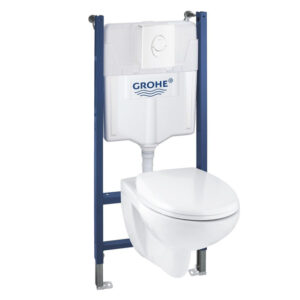 GROHE Universeel toiletset - inbouwreservoir - toiletzitting - bedieningsplaat wit - glans Wit 39398000