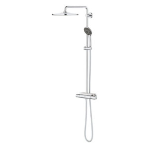 GROHE Vitalio Joy Regendoucheset Opbouw - hoofddouche 31cm - handdouche rond - zeepschaal - chroom 26401001