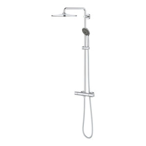 grohe vitalio regendoucheset hoofddouche 31cm handdouche rond thermostatisch chroom sw710608