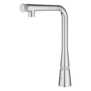 grohe zedra keukenkraan hoog uittrekbare l uitloop supersteel geborsteld sw392215