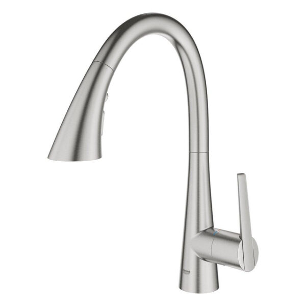 GROHE Zedra Keukenkraan - uittrekbare c uitloop - supersteel geborsteld 32294DC2