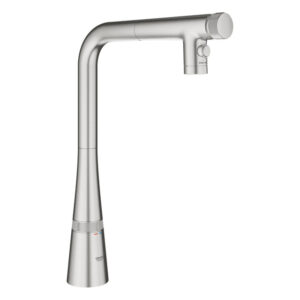 Grohe Zedra smartcontrol keukenkraan L-uitl. dual spray supersteel 31886DC0