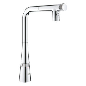 Grohe Zedra smartcontrol keukenkraan L-uitl. uittrekbare dual spray 31886000