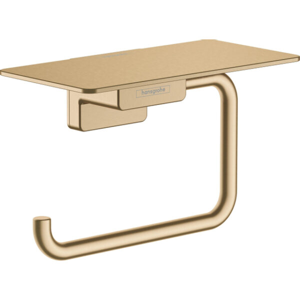 Hansgrohe Addstoris closetrolhouder met planchet brushed bronze 41772140