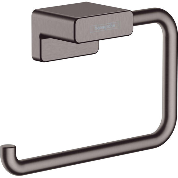 hansgrohe addstoris closetrolhouder zonder klep brushed black chroom sw651172